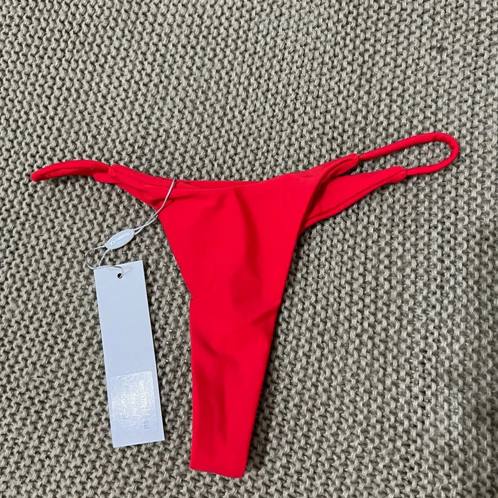 Boutinela Rose Red Petite Bikini Bottoms - Picture 4 of 4